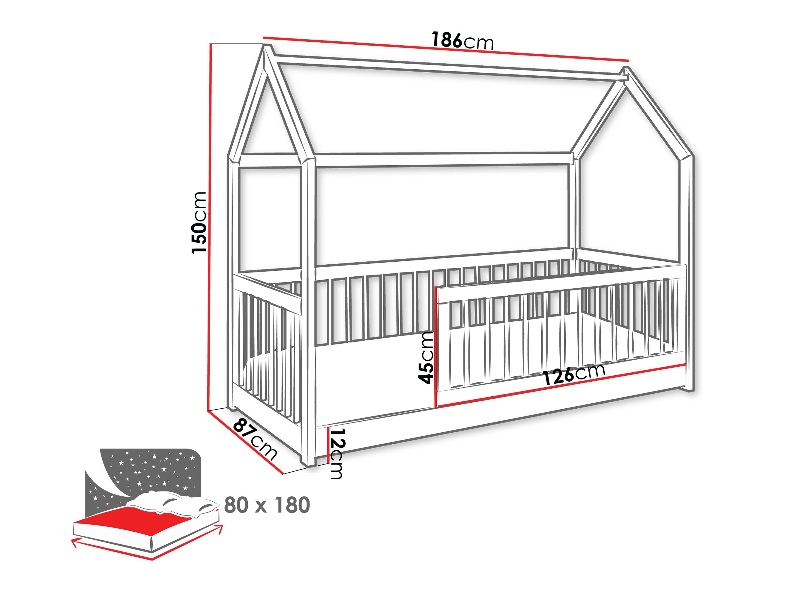 Bed Henderson 168 (Licht olijfboom)
