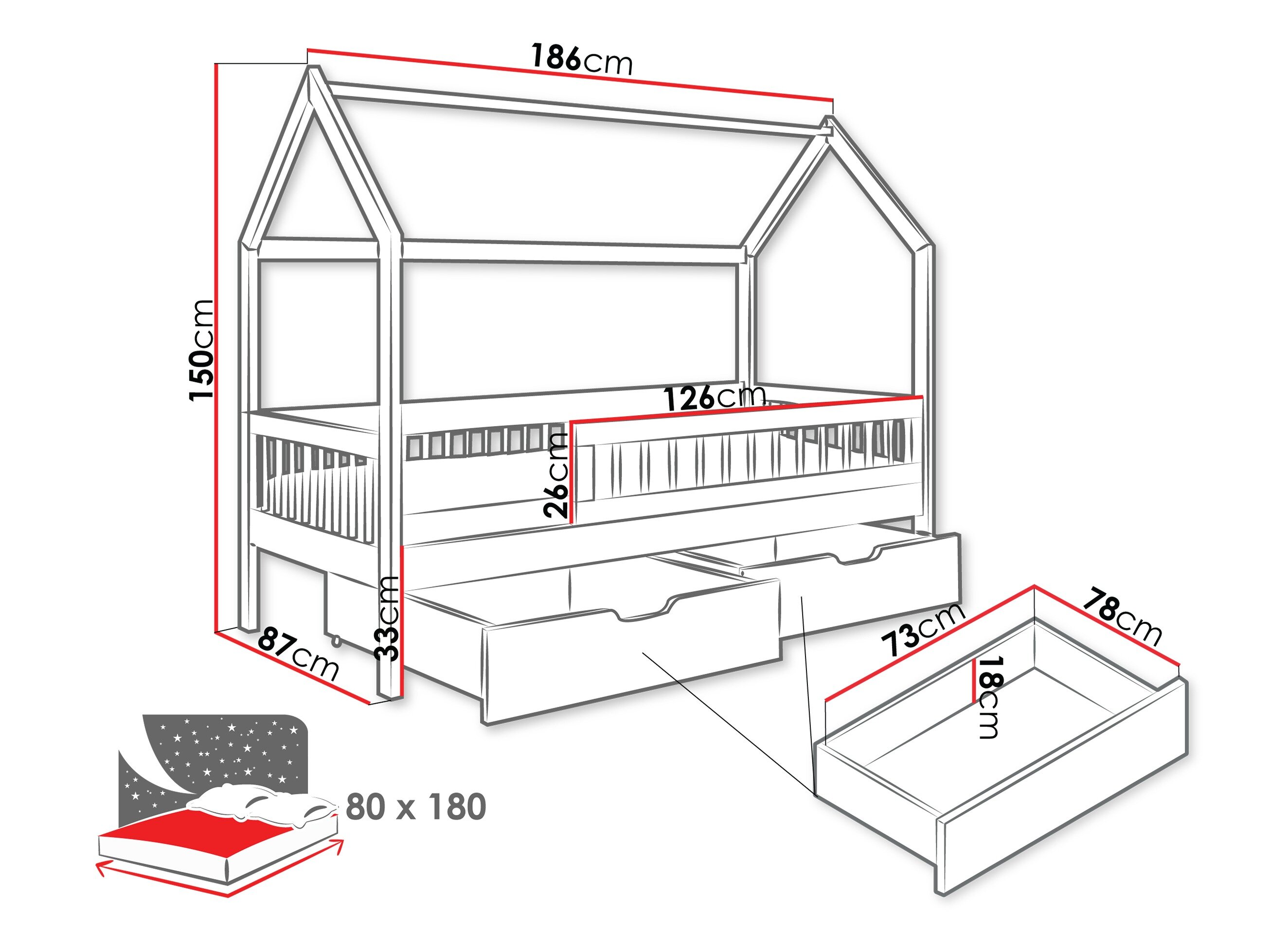 Bed Henderson 168 (Beuk)