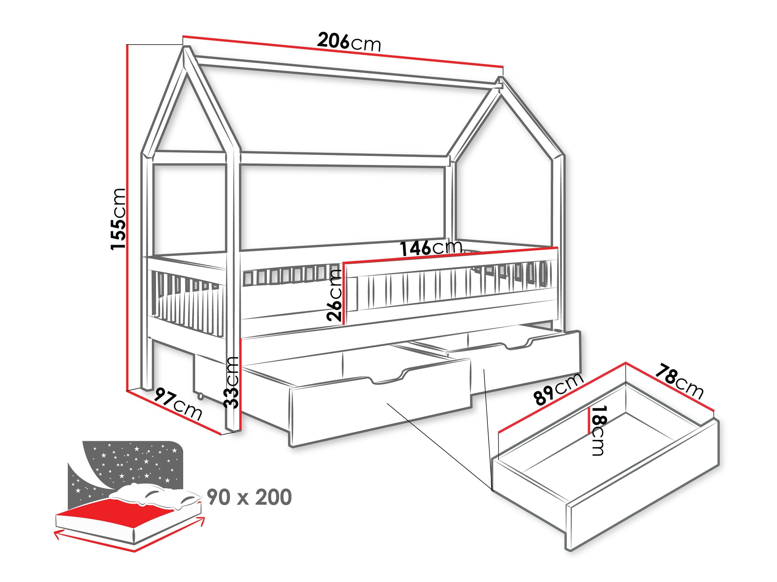 Bed Henderson 168 (Beuk)