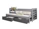 Bed Henderson 127 (Grijs + Grafiet)