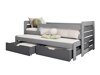Bed Henderson 127 (Grijs + Grafiet)