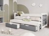 Bed Henderson 127 (Wit + Grijs)
