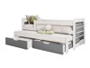 Bed Henderson 127 (Wit + Grijs)