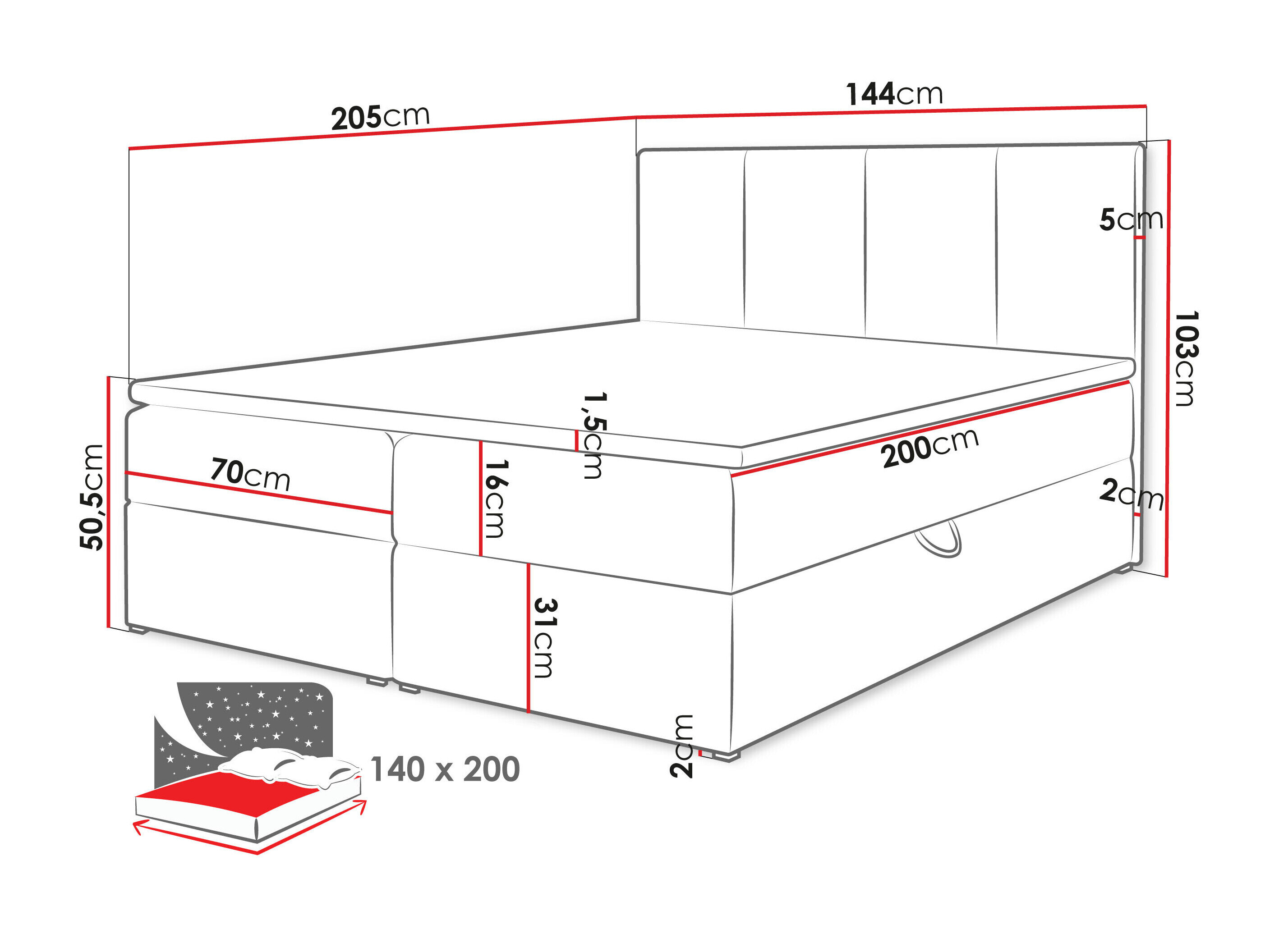 Boxspring Oppidum (Lambi 03)