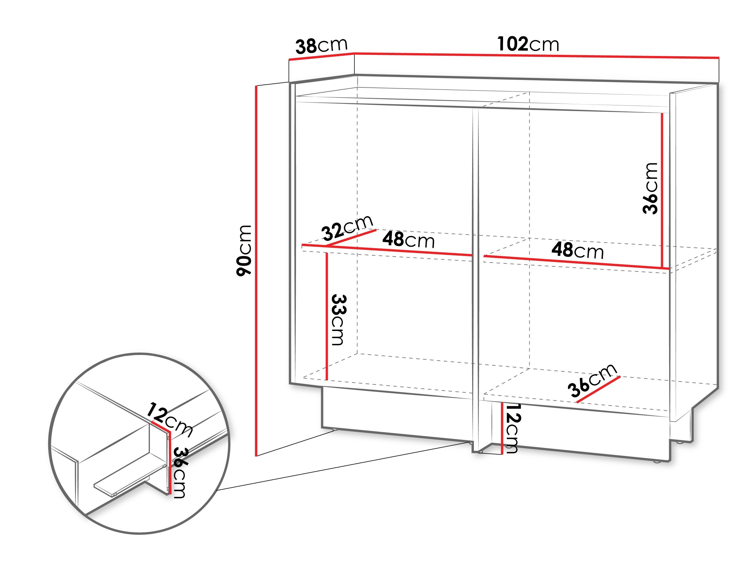 Dressoir Filus I (Cremona eiken)