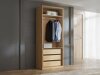 Kledingkast Toledo 145 (Eiken + Beige)