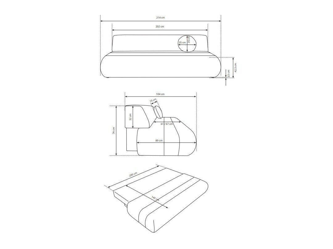 Slaapbank Kingston 211 (Wilma 02)