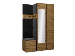 Gangmeubelset Pinis XXVI (Artisan eiken + Zwart)