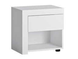 Nachtkastje Feldeli 113 (Wit + Glanzend wit)