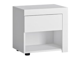 Nachtkastje Feldeli 113 (Wit + Glanzend wit)