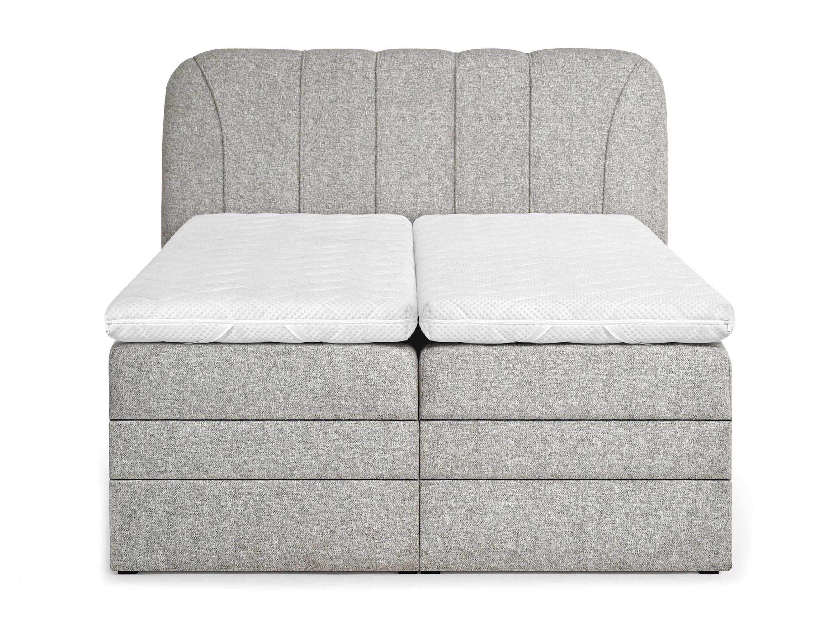 Boxspring Norman 127 (Donkergrijs)