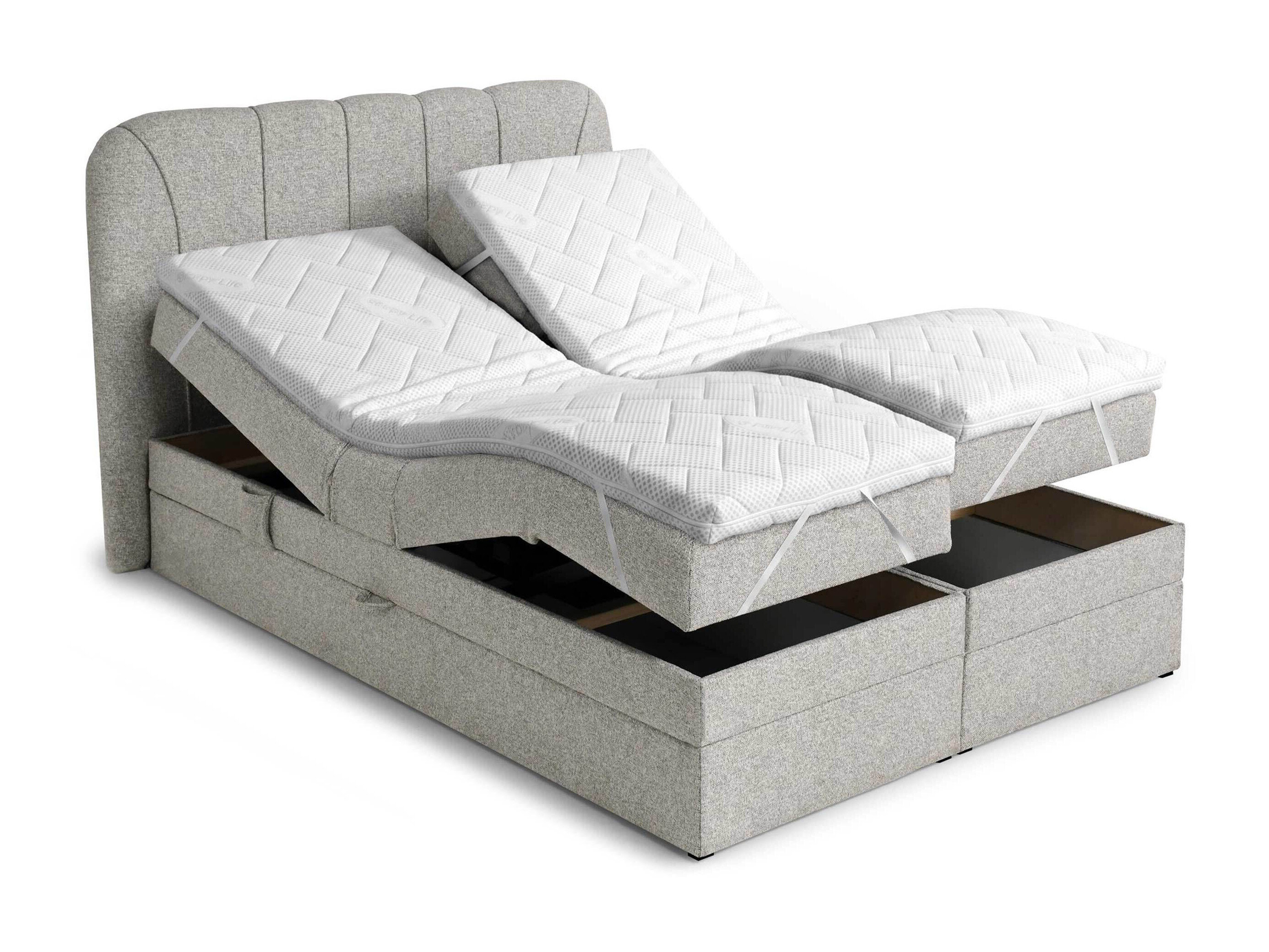 Boxspring Norman 127 (Grijs bruin)