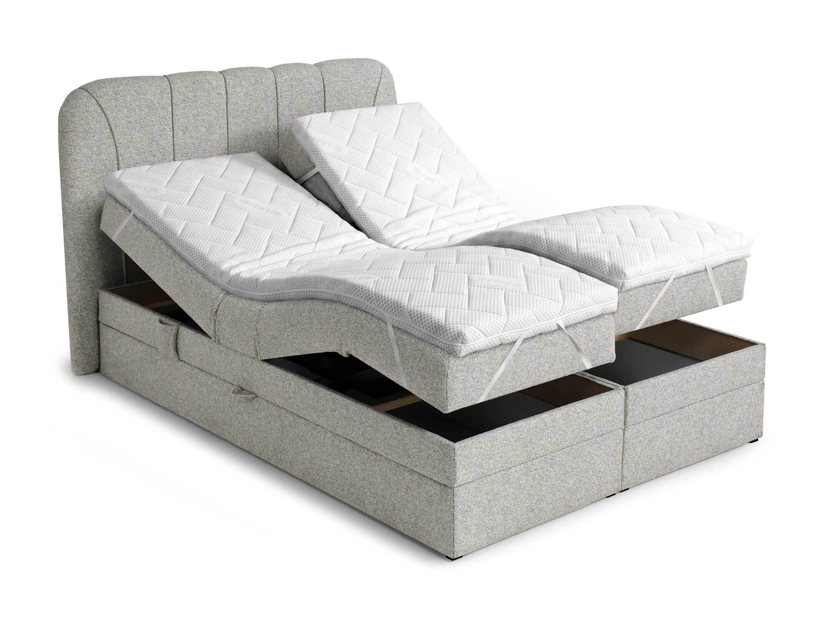 Boxspring Norman 127 (Grijs)