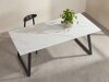 Tafel Dallas 5355 (Wit marmer + Zwart)