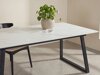 Tafel Dallas 5355 (Wit marmer + Zwart)