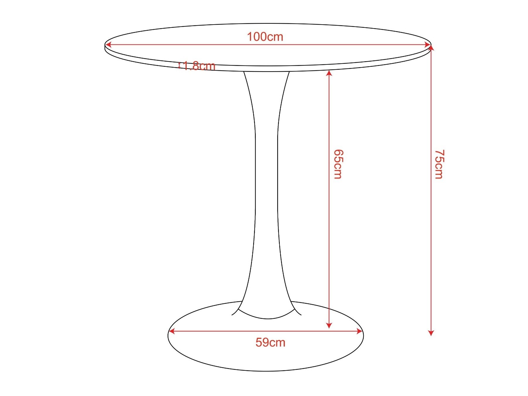 Tafel Dallas 4942 (Zwart)