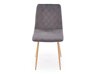 Stoel Houston 1731 (Donkergrijs + Licht hout)