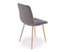 Stoel Houston 1731 (Donkergrijs + Licht hout)