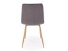 Stoel Houston 1731 (Donkergrijs + Licht hout)