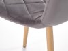 Stoel Houston 1731 (Donkergrijs + Licht hout)