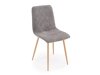 Stoel Houston 1731 (Grijs + Licht hout)