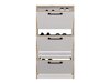 Schoenenkast Mandeville 224 (Wit + Artisan eiken)