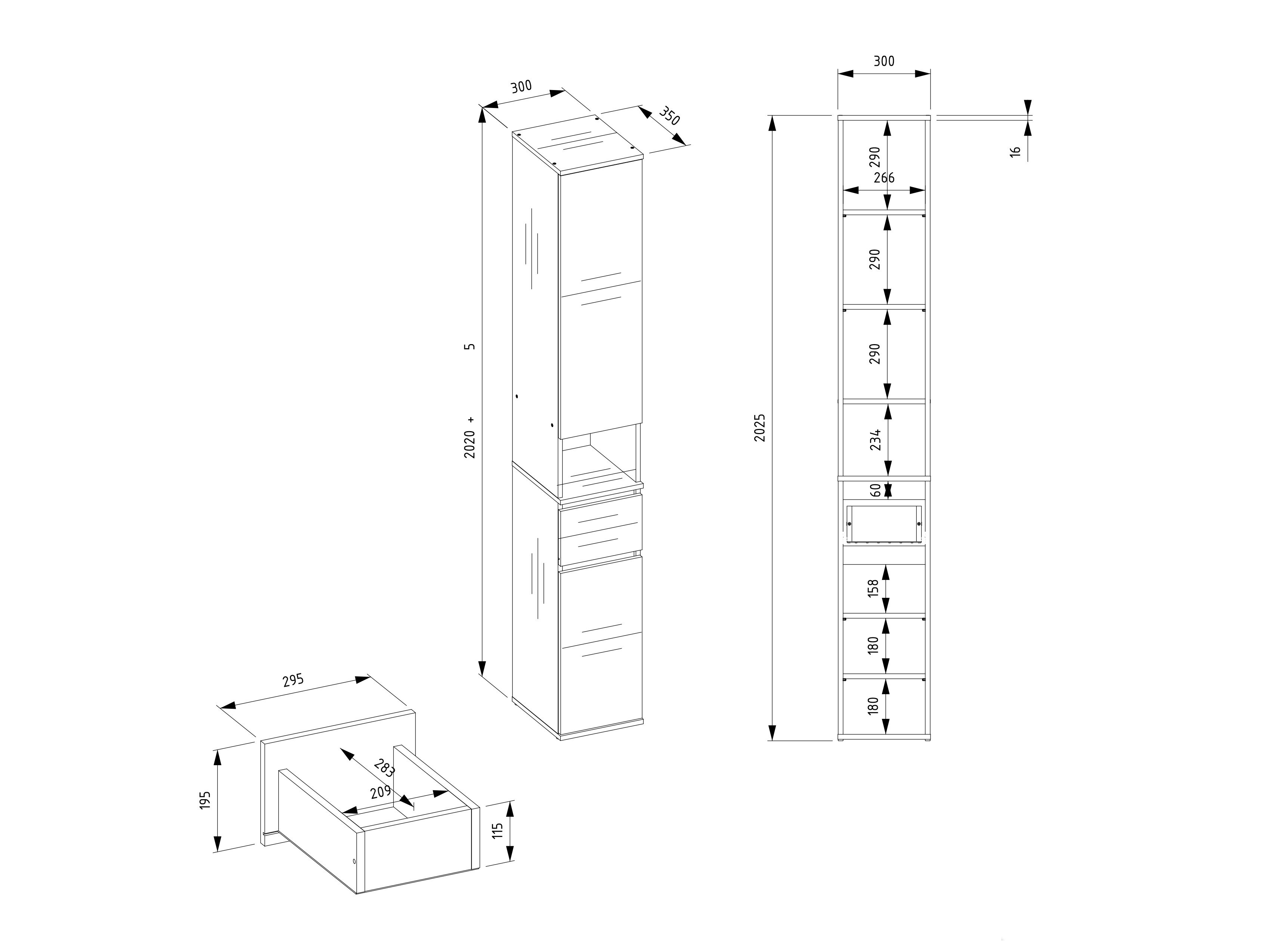 Boekenkast Mandeville 403