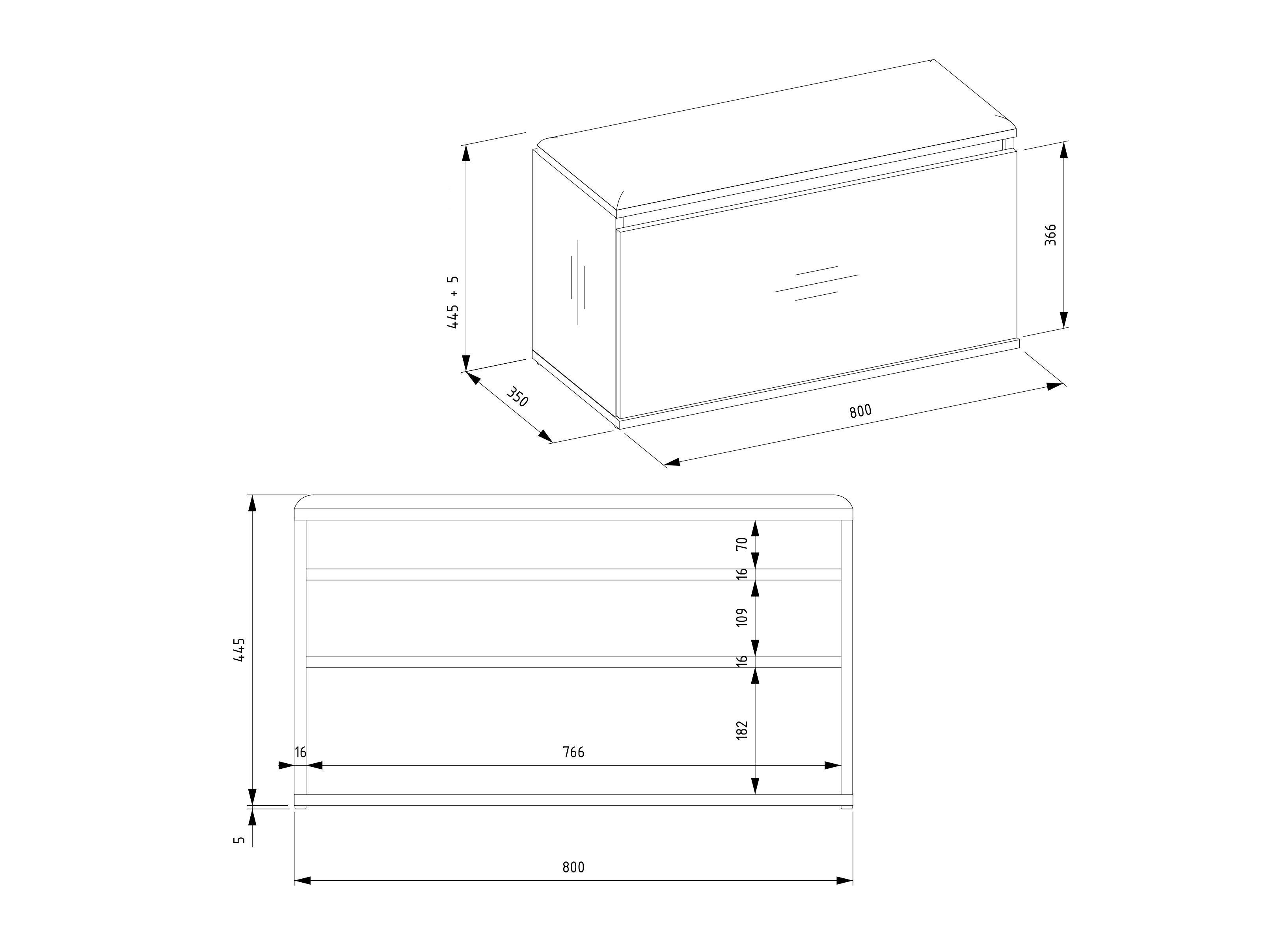 Gangmeubelset Mandeville 404 (Zwart + Artisan eiken)