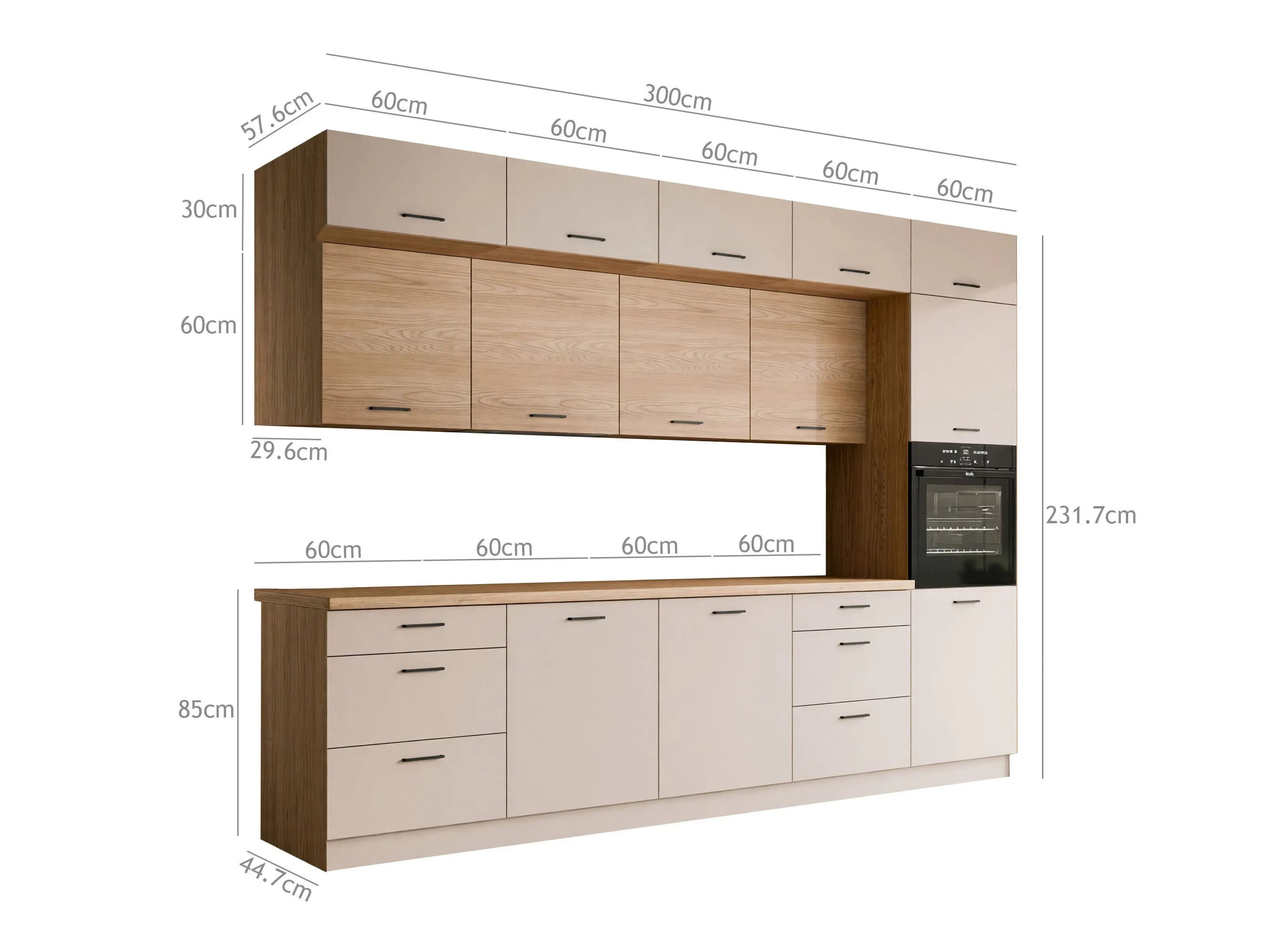 Modulaire keukenset Ati Cashmere Torro 100