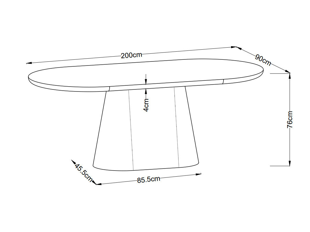 Tafel Dallas 5364 (Licht hout)