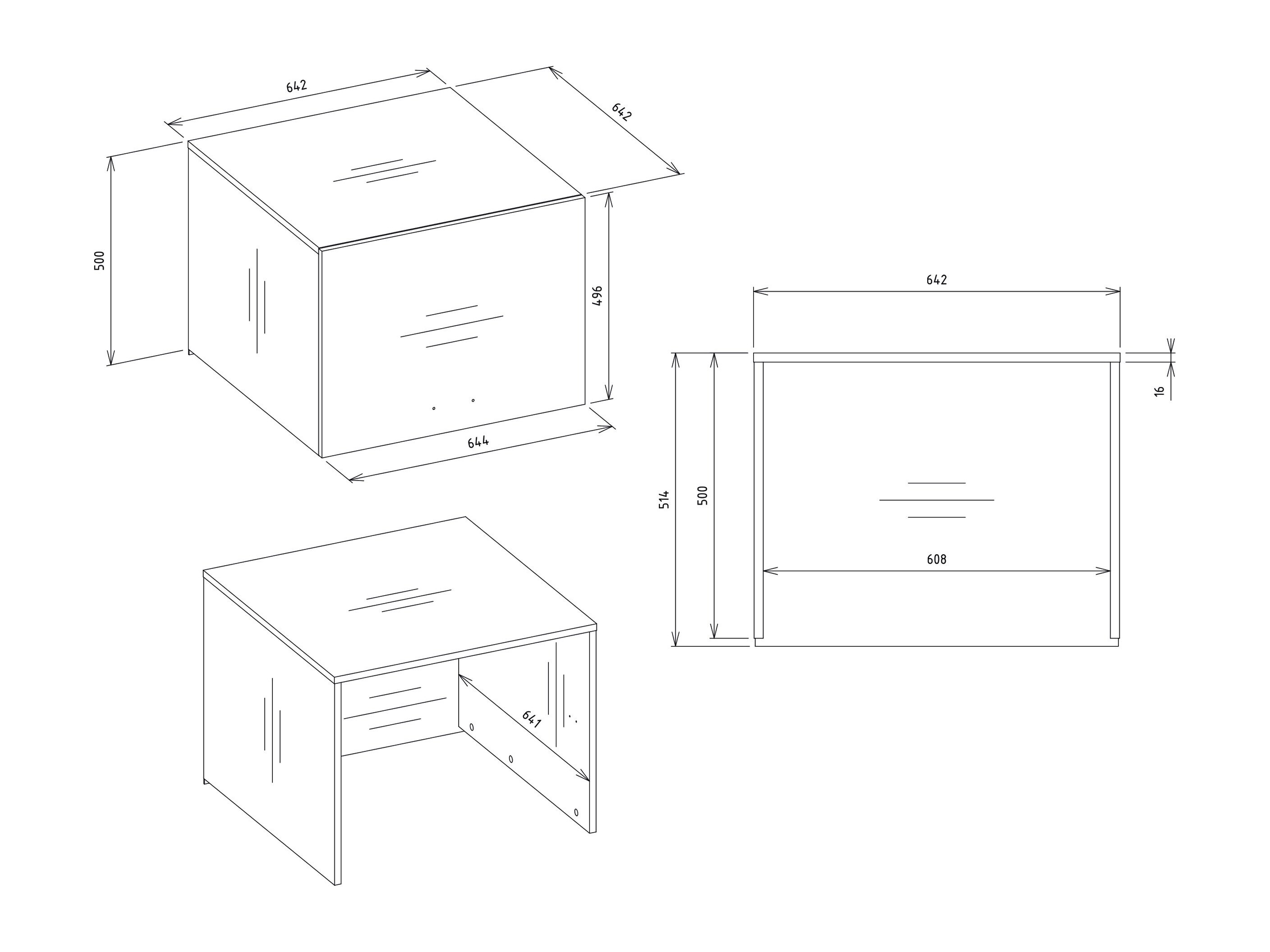 Plank voor de badkamer Balelbo 116 (Wit)