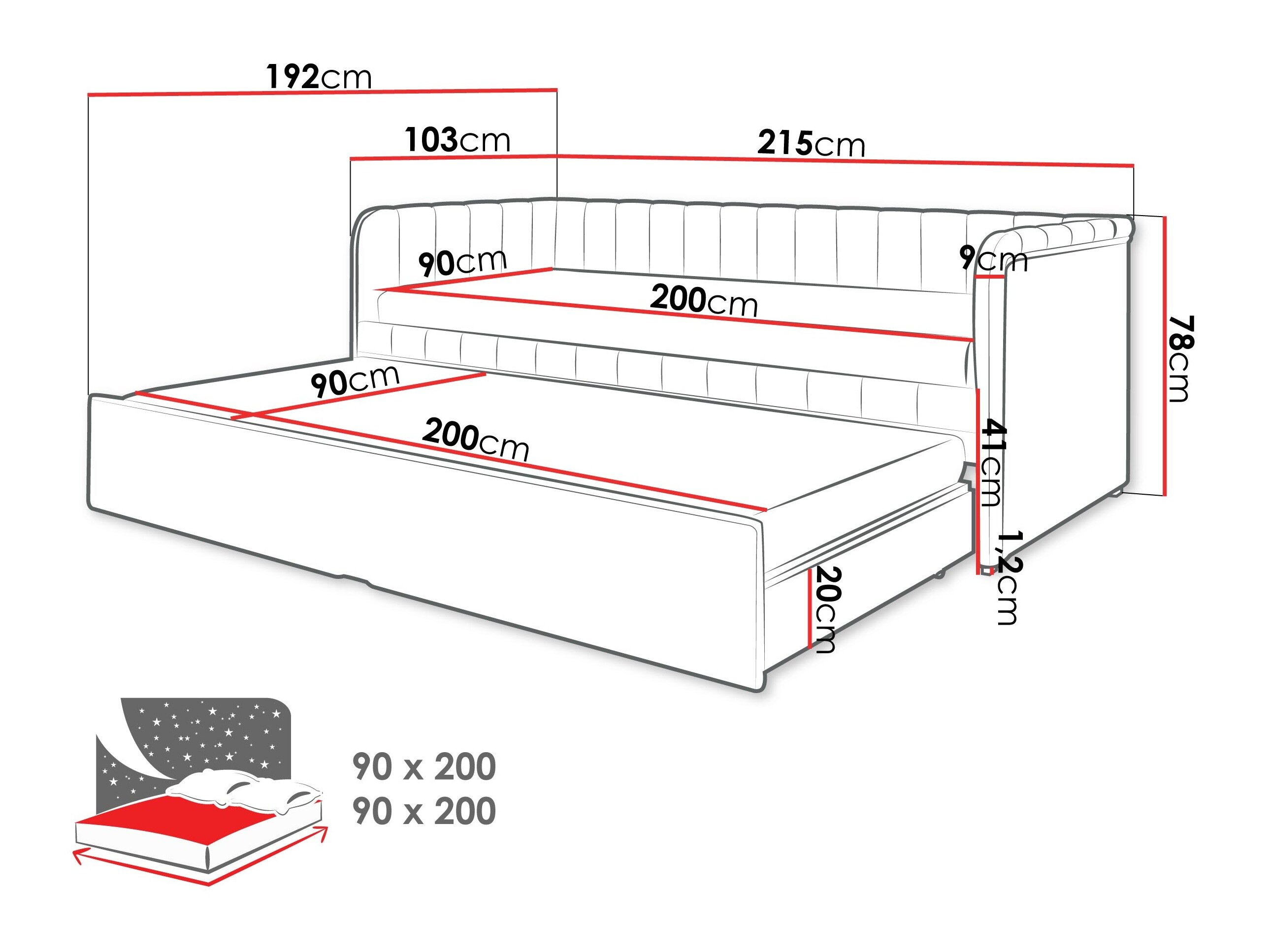 Bed Ogden 177 (Vera 10)