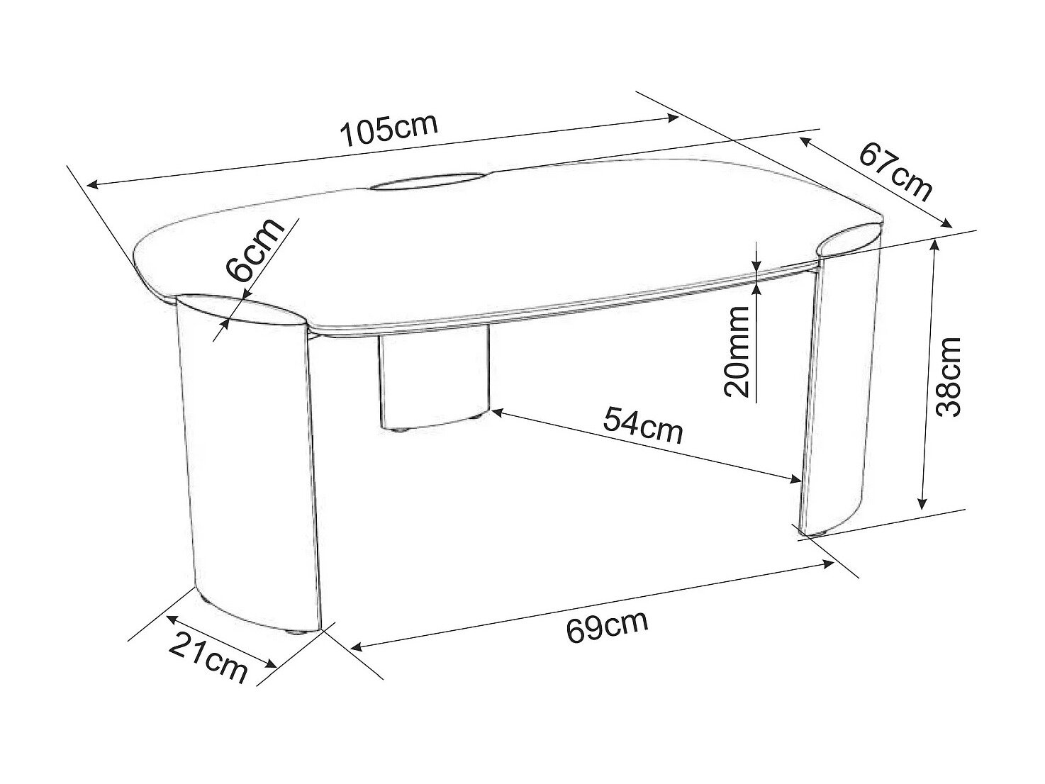 Salontafel Detroit 1054