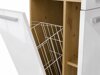 Staand badkamermeubel Nolmaru 100 (Artisan eiken + Glanzend wit)