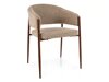 Stoel Detroit 1053 (Beige + Notenhout)