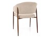 Stoel Detroit 1053 (Licht beige + Notenhout)