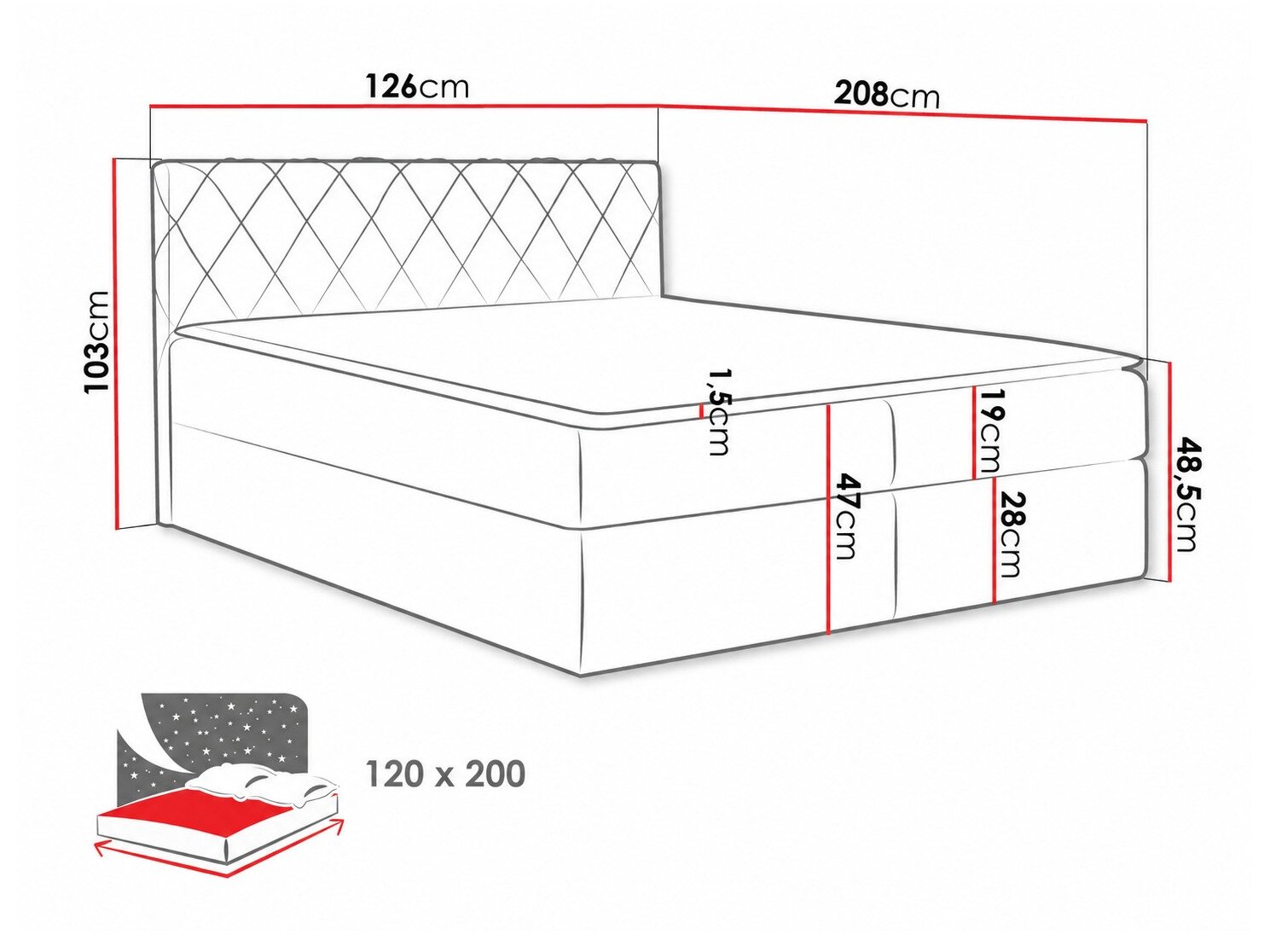 Boxspring Genus (Velluto 10)