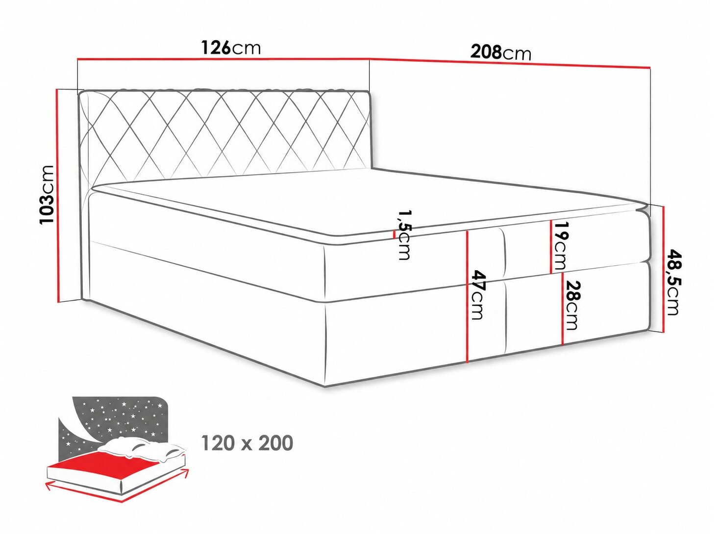 Boxspring Genus (Velluto 11)