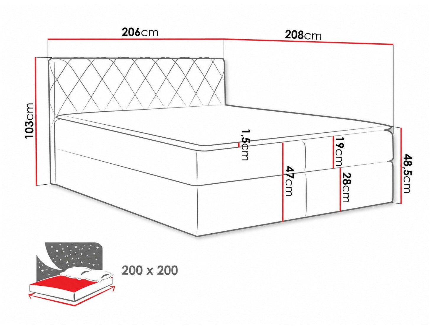 Boxspring Genus (Velluto 3)