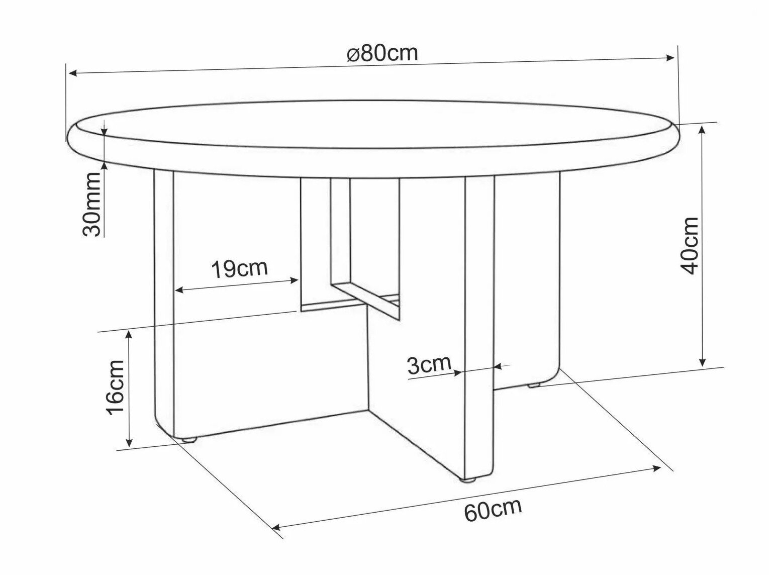 Salontafel Detroit 1055