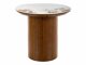 Bijzettafel Detroit 1058 (Steen Patroon + Notenhout)