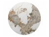 Bijzettafel Detroit 1058 (Steen Patroon + Notenhout)