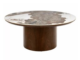 Salontafel Detroit 1059 (Steen Patroon + Notenhout)