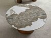 Salontafel Detroit 1059 (Steen Patroon + Notenhout)