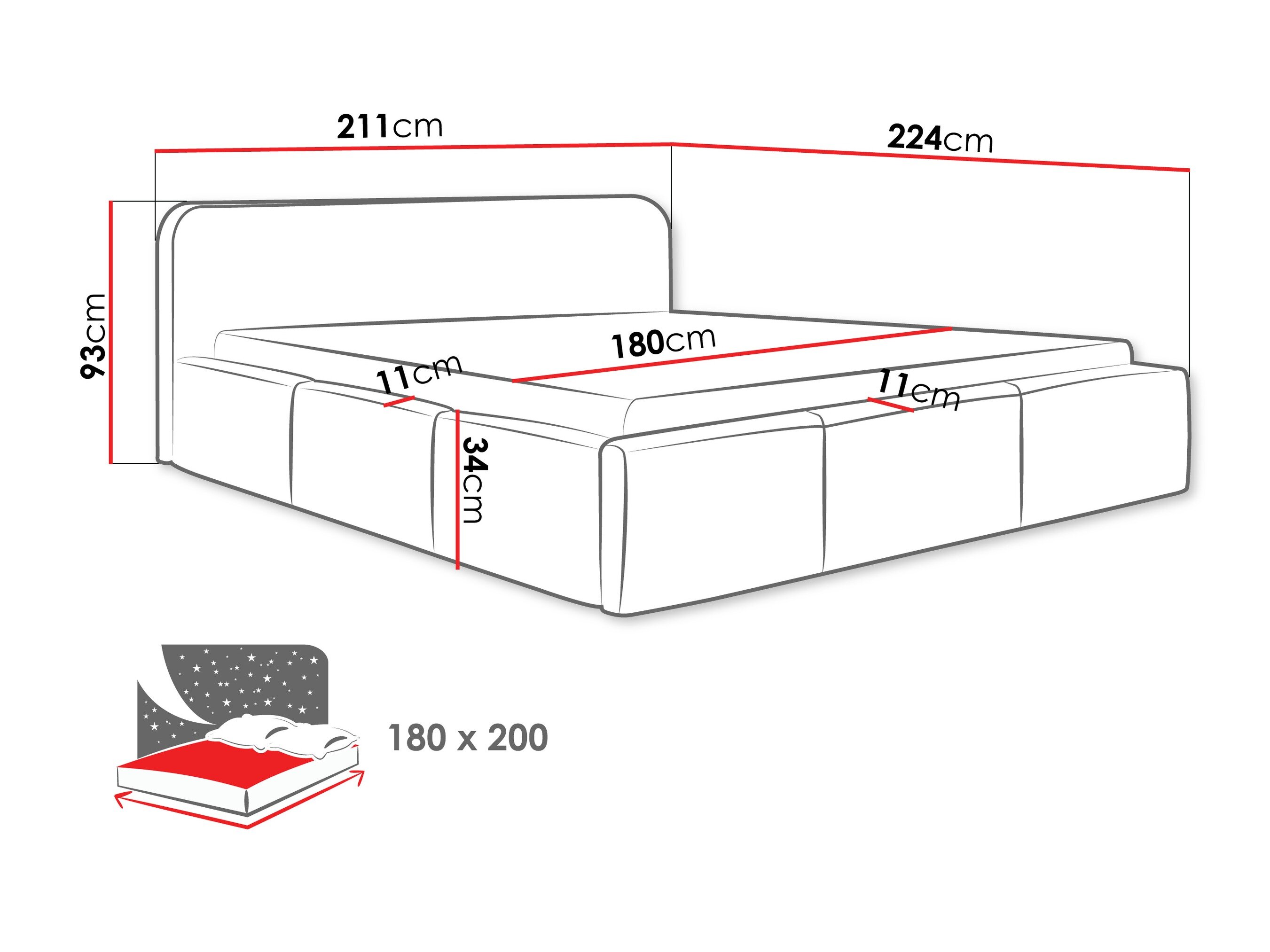 Bed TrendyNest 137 (Kronos 09)