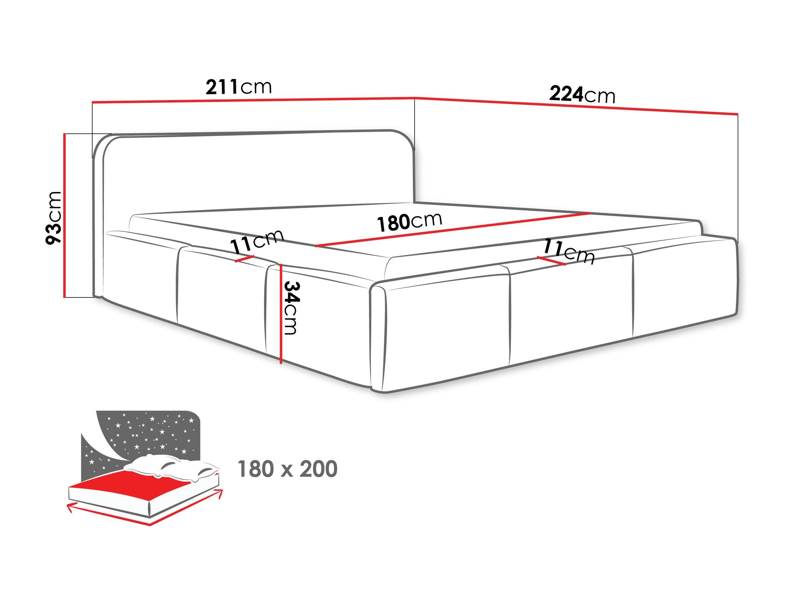 Bed TrendyNest 137 (Kronos 19)