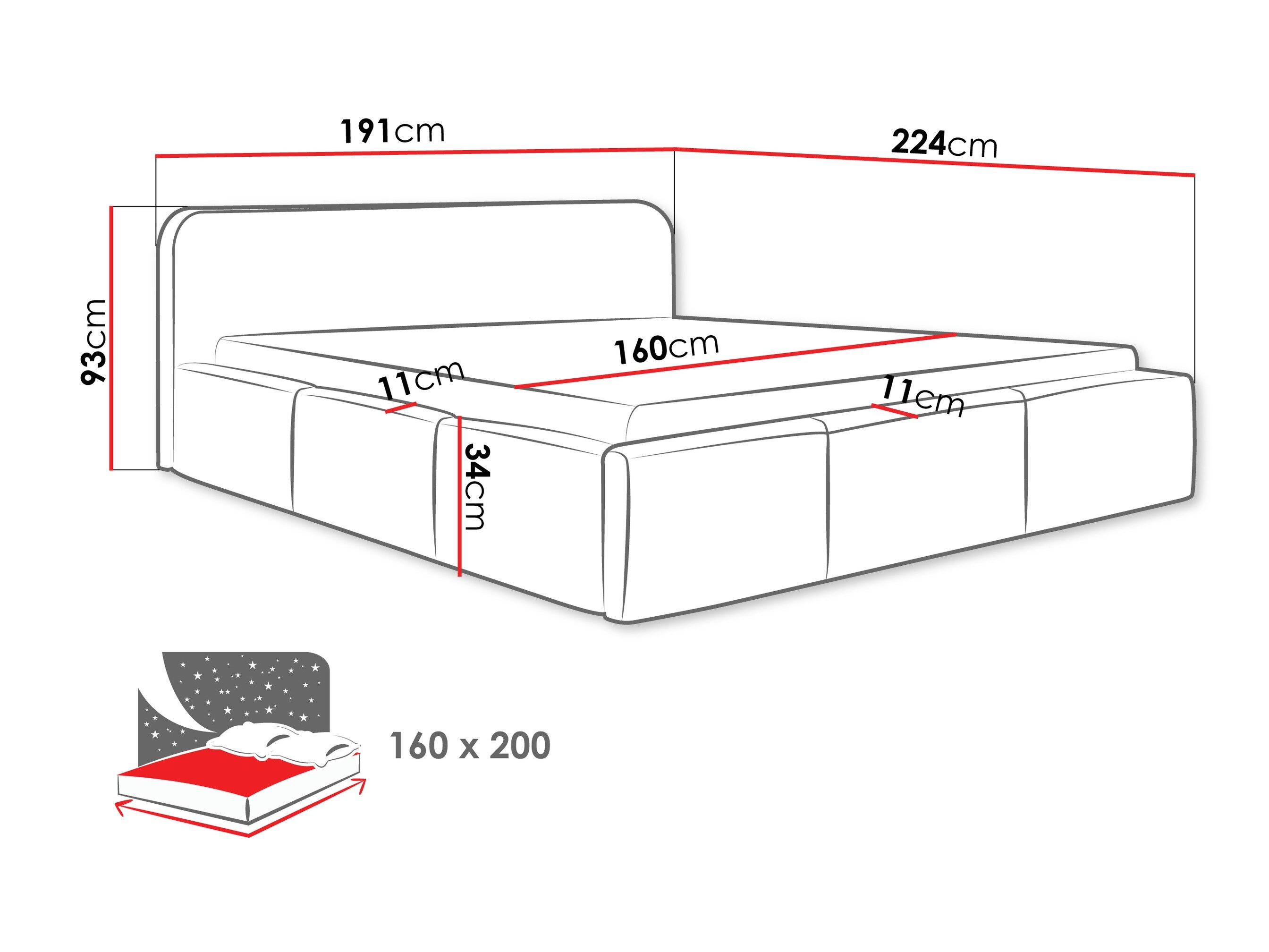 Bed TrendyNest 137 (Kronos 29)