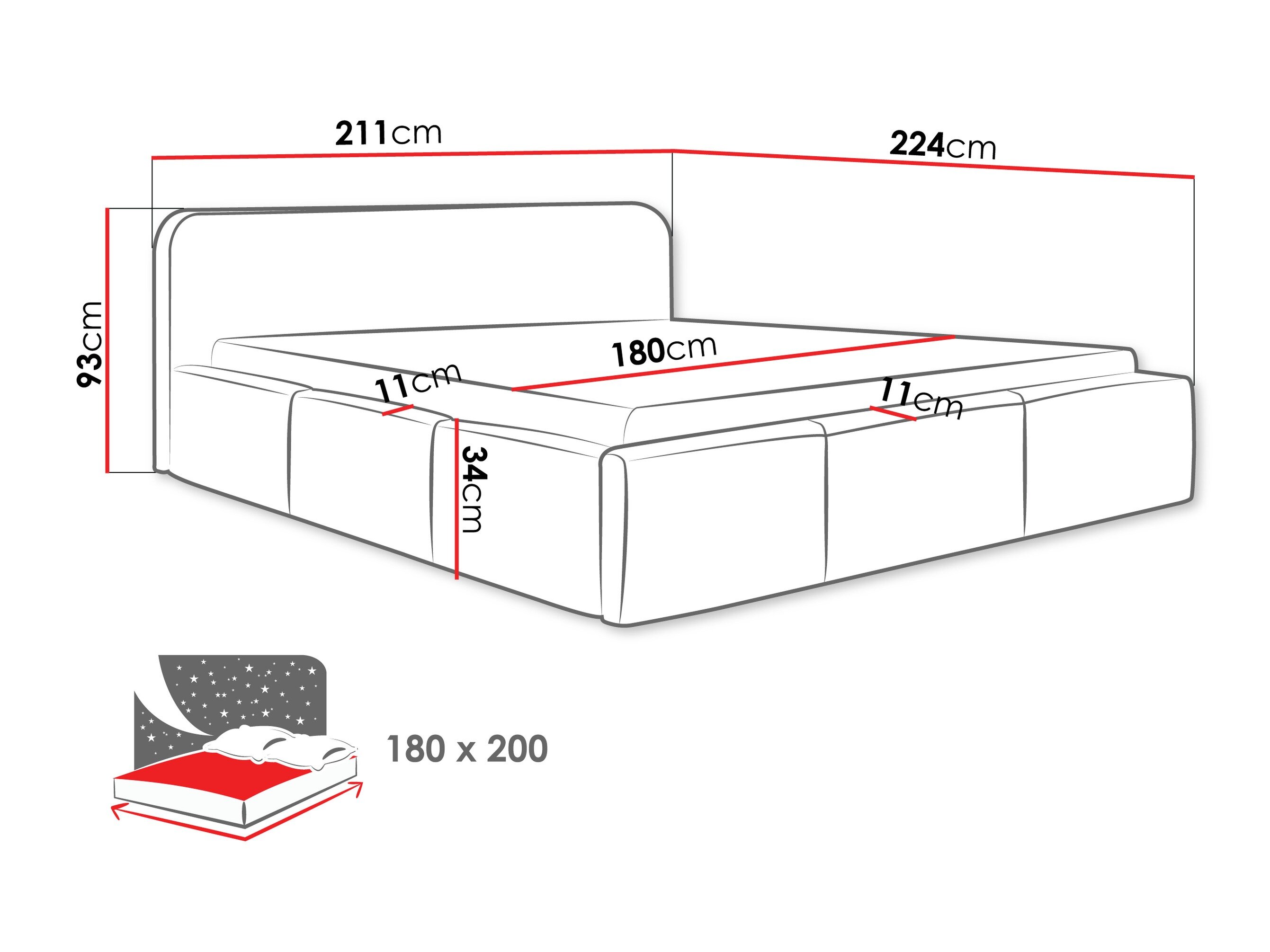 Bed TrendyNest 137 (Kronos 29)