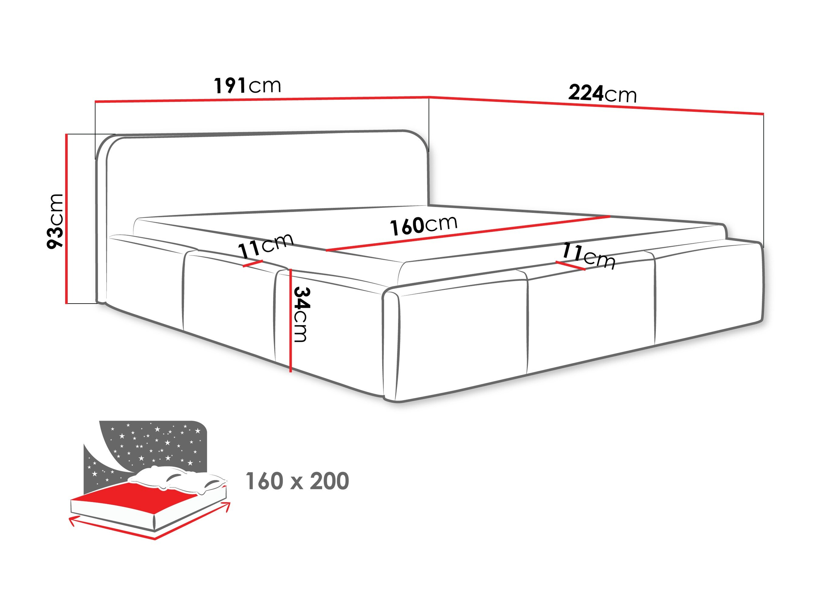 Bed TrendyNest Libis (Kronos 19)