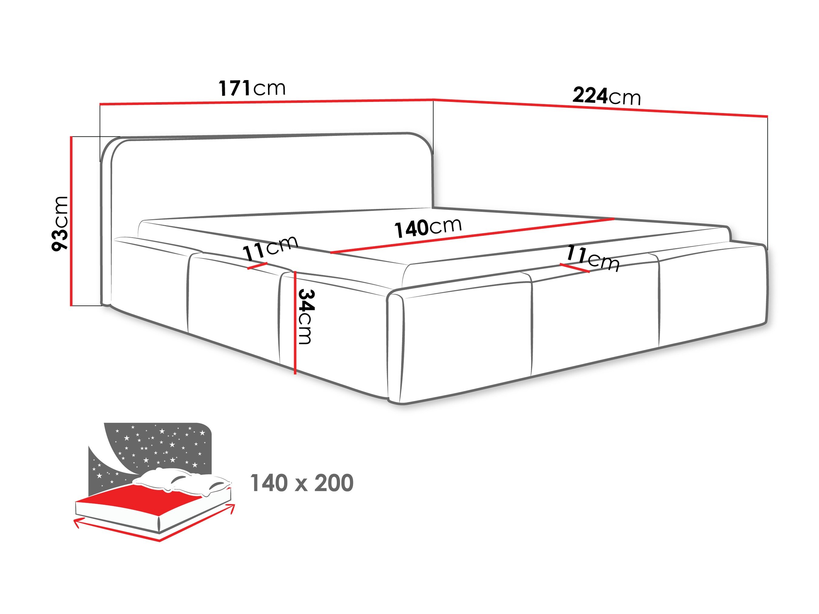 Bed TrendyNest Libis (Kronos 29)